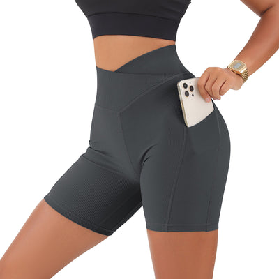 High Waist Yoga Sport Shorts - Loxfit