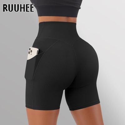 High Waist Yoga Sport Shorts - Loxfit